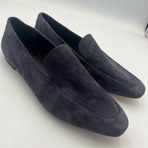 Vince Brette Blue Suede Leather Women's Loafer Flats Shoes Size US 8M EU 38.5